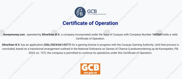 лицензия honeymoney casino